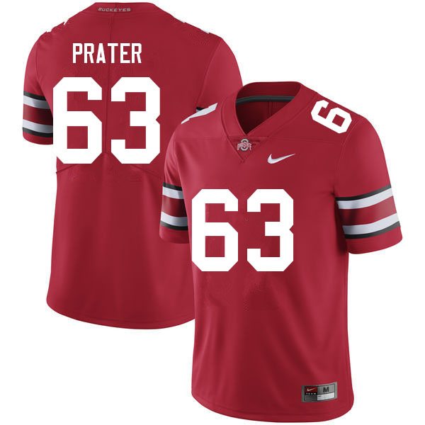 Men #63 Zach Prater Ohio State Buckeyes College Football Jerseys Sale-Red
